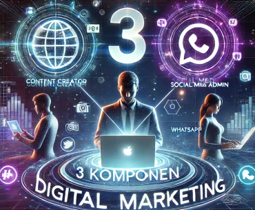 3 Komponen digital marketing