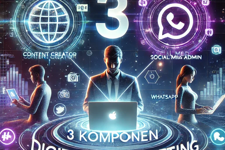 3 Komponen digital marketing